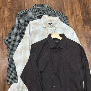3 Men’s Dress Shirts Large